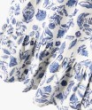 Robe à manches longues fleurie et pailletée fille